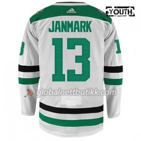 Dallas Stars Hockeydrakt MATTIAS JANMARK 13 Hvit Adidas Authentic - Barn